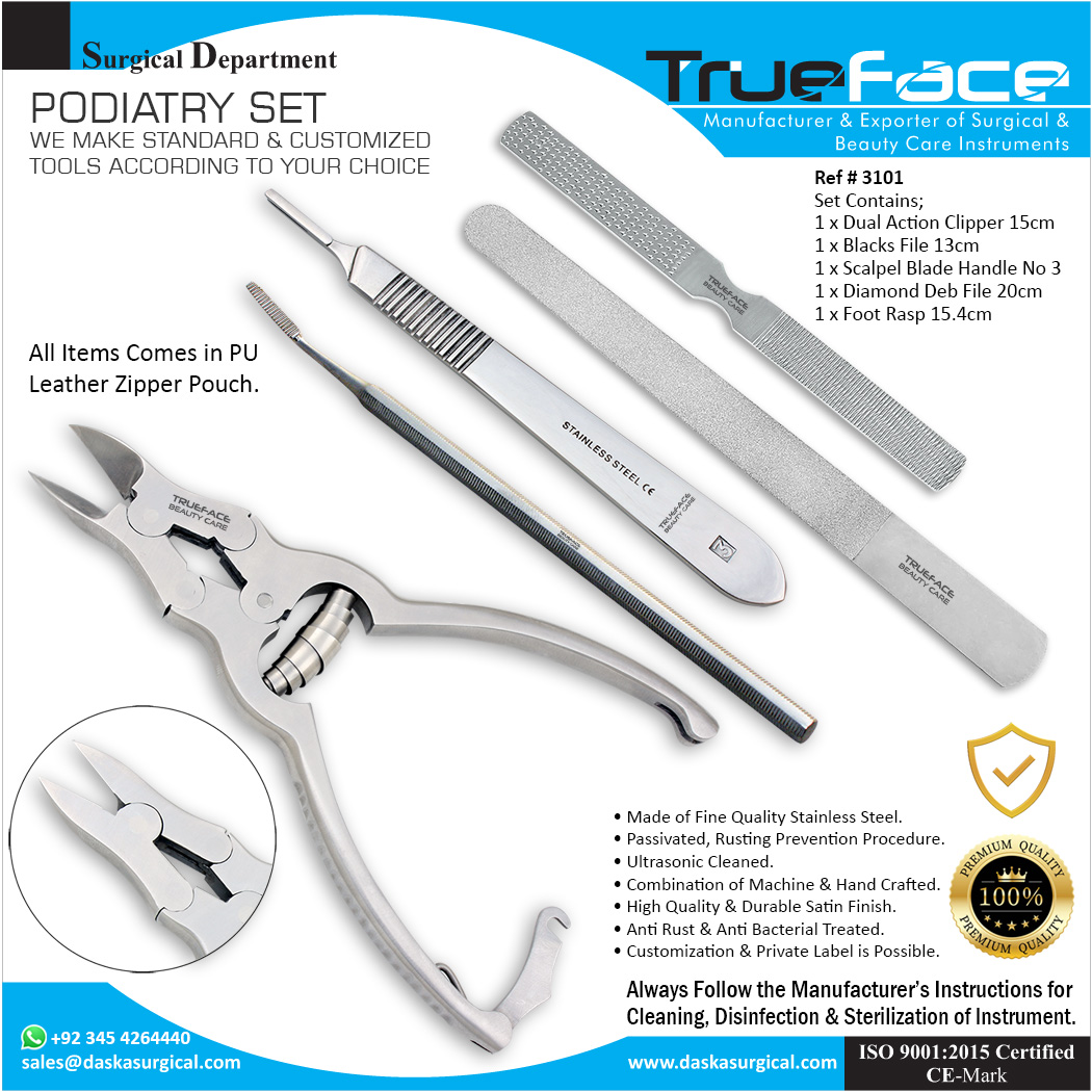 podiatry-instruments-set 5 pieces-ref-3101